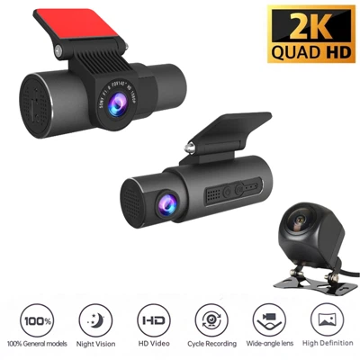 3CHs 2+1+1K WIFI G-Sensor Dash Cam